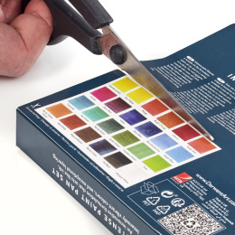 Inktense Akvarellfarge 24 halvkopper i gruppen Kunstnermateriell / Kunstnerfarge / Akvarellmaling / Akvarellmaling i kopp hos Pen Store (135795)