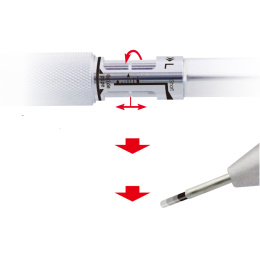 Mekanisk blyant MS01 0,5 mm Svart i gruppen Penner / Skrive / Trykkblyanter hos Pen Store (135821)