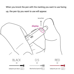 Blooom 3in1 Faded red i gruppen Penner / Skrive / Multipenner hos Pen Store (135828)