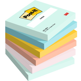 Post-it 76x76 Fargemiks Beachside 6-pakning i gruppen  Papir & Blokk / Skrive og ta notater / Post-it og notisblokker hos Pen Store (135853)
