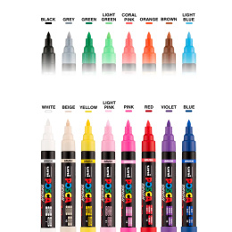 Posca Brush PC-5BR i gruppen Penner / Kunstnerpenner / Illustrasjonmarkers hos Pen Store (135904_r)