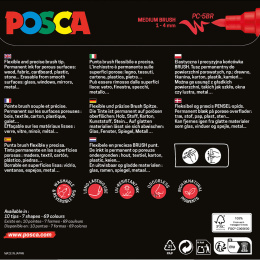 Posca Brush PC-5BR 8-sett i gruppen Penner / Kunstnerpenner / Illustrasjonmarkers hos Pen Store (135920)