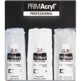 PRIMAcryl Akrylmaling 35 ml Hvit 3-sett i gruppen Kunstnermateriell / Kunstnerfarge / Akrylmaling hos Pen Store (136015)