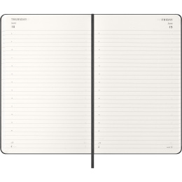Kalender 12M Daily 2026 Hardcover Large Black i gruppen  Papir & Blokk / Kalendere / 12 md kalendere hos Pen Store (136081)