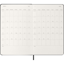 Kalender 12M Daily 2026 Hardcover Large Black i gruppen  Papir & Blokk / Kalendere / 12 md kalendere hos Pen Store (136081)