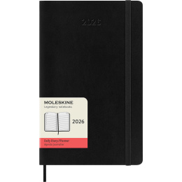 Kalender 12M Daily 2026 Softcover Large Black i gruppen  Papir & Blokk / Kalendere / 12 md kalendere hos Pen Store (136082)