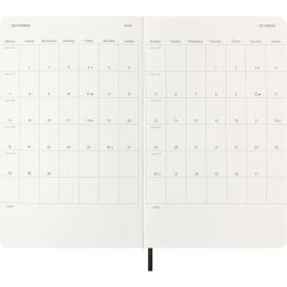 Kalender 12M Daily 2026 Softcover Large Black i gruppen  Papir & Blokk / Kalendere / 12 md kalendere hos Pen Store (136082)