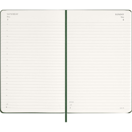 Kalender 12M Daily 2026 Hardcover Large Myrtle Green i gruppen  Papir & Blokk / Kalendere / 12 md kalendere hos Pen Store (136083)