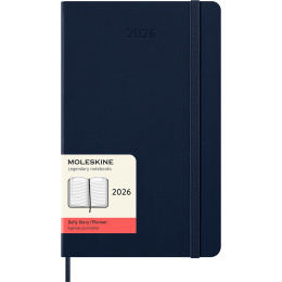 Kalender 12M Daily 2026 Hardcover Large Sapphire Blue i gruppen  Papir & Blokk / Kalendere / 12 md kalendere hos Pen Store (136086)