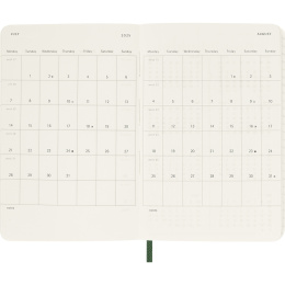 Kalender 12M Daily 2026 Softcover Pocket Myrtle Green i gruppen  Papir & Blokk / Kalendere / 12 md kalendere hos Pen Store (136089)
