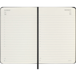 Kalender 12M Daily 2026 Hardcover Pocket Black i gruppen  Papir & Blokk / Kalendere / 12 md kalendere hos Pen Store (136090)