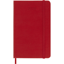 Kalender 12M Daily 2026 Hardcover Pocket Red i gruppen  Papir & Blokk / Kalendere / 12 md kalendere hos Pen Store (136093)