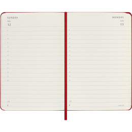 Kalender 12M Daily 2026 Hardcover Pocket Red i gruppen  Papir & Blokk / Kalendere / 12 md kalendere hos Pen Store (136093)