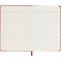 Kalender 12M Daily 2026 Hardcover Pocket Red i gruppen  Papir & Blokk / Kalendere / 12 md kalendere hos Pen Store (136093)