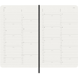 Kalender 12M Monthly 2026 Softcover Large Black i gruppen  Papir & Blokk / Kalendere / 12 md kalendere hos Pen Store (136097)