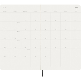 Kalender 12M Monthly 2026 Softcover Large Black i gruppen  Papir & Blokk / Kalendere / 12 md kalendere hos Pen Store (136097)