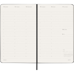 Kalender 12M Weekly Vertical PRO 2026 Hardcover Large Black i gruppen  Papir & Blokk / Kalendere / 12 md kalendere hos Pen Store (136100)
