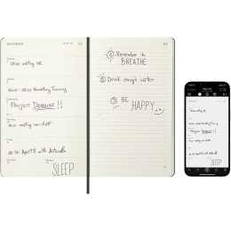 Kalender 12M M+ Digital Planner Weekly Note 2026 Large Black i gruppen  Papir & Blokk / Kalendere / 12 md kalendere hos Pen Store (136103)