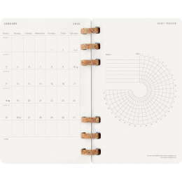 Kalender 12M Spiral Planner 2026 Large Black i gruppen  Papir & Blokk / Kalendere / 12 md kalendere hos Pen Store (136104)