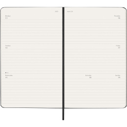 Kalender 12M Weekly Horizontal 2026 Hardcover Large Black i gruppen  Papir & Blokk / Kalendere / 12 md kalendere hos Pen Store (136106)