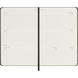 Kalender 12M Weekly Horizontal 2026 Hardcover Pocket Black i gruppen  Papir & Blokk / Kalendere / 12 md kalendere hos Pen Store (136108)