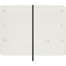Kalender 12M Weekly Horizontal 2026 Softcover Pocket Black i gruppen  Papir & Blokk / Kalendere / 12 md kalendere hos Pen Store (136109)