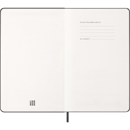 Kalender 12M Weekly Notebook 2026 Hardcover Large Black i gruppen  Papir & Blokk / Kalendere / 12 md kalendere hos Pen Store (136110)