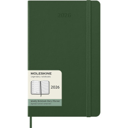 Kalender 12M Weekly Notebook 2026 Hardcover Large Myrtle Green i gruppen  Papir & Blokk / Kalendere / 12 md kalendere hos Pen Store (136112)