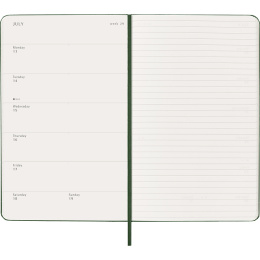 Kalender 12M Weekly Notebook 2026 Hardcover Large Myrtle Green i gruppen  Papir & Blokk / Kalendere / 12 md kalendere hos Pen Store (136112)