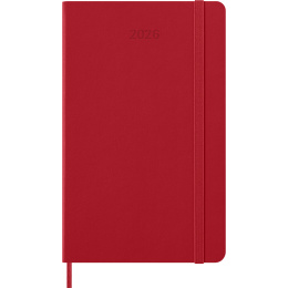 Kalender 12M Weekly Notebook 2026 Hardcover Large Red i gruppen  Papir & Blokk / Kalendere / 12 md kalendere hos Pen Store (136115)