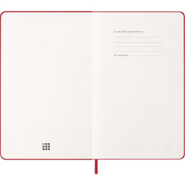 Kalender 12M Weekly Notebook 2026 Hardcover Large Red i gruppen  Papir & Blokk / Kalendere / 12 md kalendere hos Pen Store (136115)