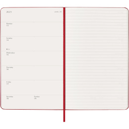 Kalender 12M Weekly Notebook 2026 Hardcover Large Red i gruppen  Papir & Blokk / Kalendere / 12 md kalendere hos Pen Store (136115)