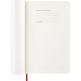 Kalender 12M Weekly Notebook 2026 Softcover Large Red i gruppen  Papir & Blokk / Kalendere / 12 md kalendere hos Pen Store (136116)