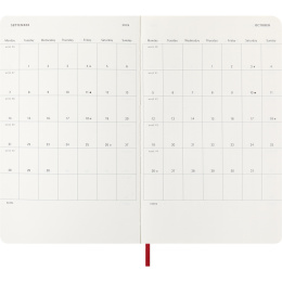 Kalender 12M Weekly Notebook 2026 Softcover Large Red i gruppen  Papir & Blokk / Kalendere / 12 md kalendere hos Pen Store (136116)