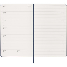 Kalender 12M Weekly Notebook 2026 Hardcover Large Sapphire Blue i gruppen  Papir & Blokk / Kalendere / 12 md kalendere hos Pen Store (136117)