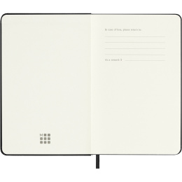 Kalender 12M Weekly Notebook 2026 Hardcover Pocket Black i gruppen  Papir & Blokk / Kalendere / 12 md kalendere hos Pen Store (136118)
