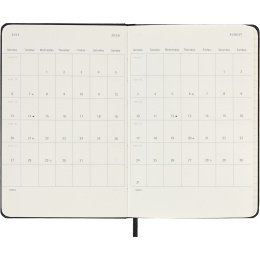 Kalender 12M Weekly Notebook 2026 Hardcover Pocket Black i gruppen  Papir & Blokk / Kalendere / 12 md kalendere hos Pen Store (136118)