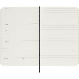 Kalender 12M Weekly Notebook 2026 Softcover Pocket Black i gruppen  Papir & Blokk / Kalendere / 12 md kalendere hos Pen Store (136119)