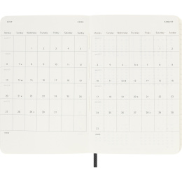 Kalender 12M Weekly Notebook 2026 Softcover Pocket Black i gruppen  Papir & Blokk / Kalendere / 12 md kalendere hos Pen Store (136119)