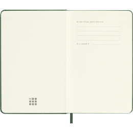 Kalender 12M Weekly Notebook 2026 Hardcover Pocket Myrtle Green i gruppen  Papir & Blokk / Kalendere / 12 md kalendere hos Pen Store (136120)