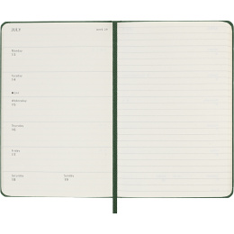 Kalender 12M Weekly Notebook 2026 Hardcover Pocket Myrtle Green i gruppen  Papir & Blokk / Kalendere / 12 md kalendere hos Pen Store (136120)