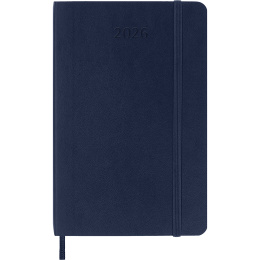 Kalender 12M Weekly Notebook 2026 Softcover Pocket Sapphire Blue i gruppen  Papir & Blokk / Kalendere / 12 md kalendere hos Pen Store (136122)