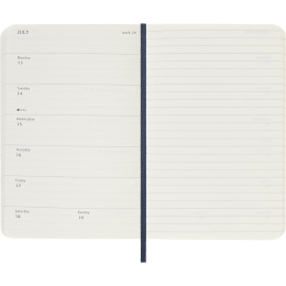 Kalender 12M Weekly Notebook 2026 Softcover Pocket Sapphire Blue i gruppen  Papir & Blokk / Kalendere / 12 md kalendere hos Pen Store (136122)