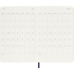 Kalender 12M Weekly Notebook 2026 Softcover Pocket Sapphire Blue i gruppen  Papir & Blokk / Kalendere / 12 md kalendere hos Pen Store (136122)