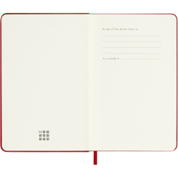 Kalender 12M Weekly Notebook 2026 Hardcover Pocket Red i gruppen  Papir & Blokk / Kalendere / 12 md kalendere hos Pen Store (136123)