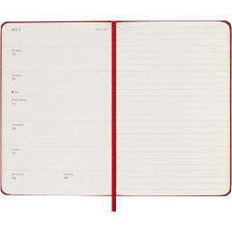 Kalender 12M Weekly Notebook 2026 Hardcover Pocket Red i gruppen  Papir & Blokk / Kalendere / 12 md kalendere hos Pen Store (136123)