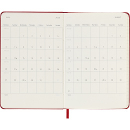 Kalender 12M Weekly Notebook 2026 Hardcover Pocket Red i gruppen  Papir & Blokk / Kalendere / 12 md kalendere hos Pen Store (136123)