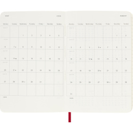 Kalender 12M Weekly Notebook 2026 Softcover Pocket Red i gruppen  Papir & Blokk / Kalendere / 12 md kalendere hos Pen Store (136124)