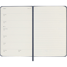 Kalender 12M Weekly Notebook 2026 Hardcover Pocket Sapphire Blue i gruppen  Papir & Blokk / Kalendere / 12 md kalendere hos Pen Store (136125)