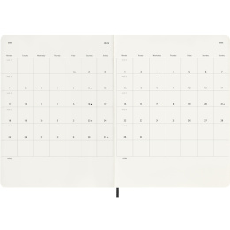 Kalender 12M Weekly Notebook 2026 Softcover XL Black i gruppen  Papir & Blokk / Kalendere / 12 md kalendere hos Pen Store (136127)